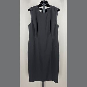 NEW Hobbs Dress Womens 8 black Alva pencil sheath cocktail classic